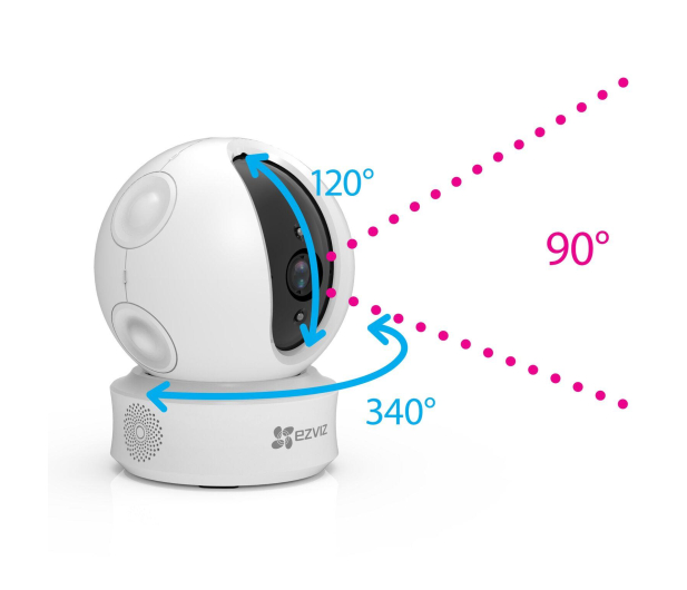EZVIZ IP ez360 WiFi 720p,IR CS-CV246-A0-3B1WFR - 420694 - zdjęcie 4